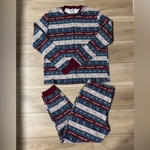 Warner Bros. Harry Potter Pajama Set - Red and Blue Stripes